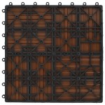vidaXL Plăci de pardoseală, 22 buc., maro, 30 x 30 cm, WPC, 2 mp vidaXL Plăci de pardoseală, 22 buc., maro, 30 x 30 cm, WPC, 2 mp
