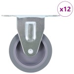 vidaXL Roți fixe, 12 buc., 75 mm vidaXL Roți fixe, 12 buc., 75 mm
