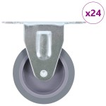 vidaXL Roți fixe, 24 buc., 75 mm vidaXL Roți fixe, 24 buc., 75 mm
