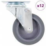 vidaXL Roți pivotante, 12 buc., 75 mm vidaXL Roți pivotante, 12 buc., 75 mm
