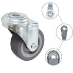 vidaXL Roți pivotante cu gaură pentru șurub, 8 buc., 50 mm
