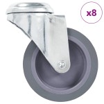 vidaXL Roți pivotante cu gaură pentru șurub, 8 buc., 75 mm vidaXL Roți pivotante cu gaură pentru șurub, 8 buc., 75 mm