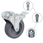 vidaXL Roți pivotante cu gaură pentru șurub, 8 buc., 75 mm vidaXL Roți pivotante cu gaură pentru șurub, 8 buc., 75 mm