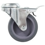vidaXL Roți pivotante cu gaură pentru șurub, 8 buc., 75 mm vidaXL Roți pivotante cu gaură pentru șurub, 8 buc., 75 mm