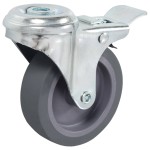 vidaXL Roți pivotante cu gaură pentru șurub, 24 buc., 75 mm vidaXL Roți pivotante cu gaură pentru șurub, 24 buc., 75 mm