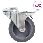 vidaXL Roți pivotante cu gaură pentru șurub, 32 buc., 75 mm vidaXL Roți pivotante cu gaură pentru șurub, 32 buc., 75 mm
