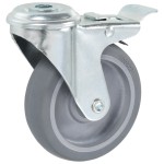 vidaXL Roți pivotante cu gaură pentru șurub, 8 buc., 100 mm vidaXL Roți pivotante cu gaură pentru șurub, 8 buc., 100 mm