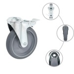 vidaXL Roți pivotante cu gaură pentru șurub, 8 buc., 125 mm vidaXL Roți pivotante cu gaură pentru șurub, 8 buc., 125 mm