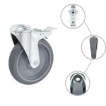 vidaXL Roți pivotante cu gaură pentru șurub, 12 buc., 125 mm vidaXL Roți pivotante cu gaură pentru șurub, 12 buc., 125 mm