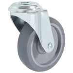 vidaXL Roți pivotante cu gaură pentru șurub, 16 buc., 100 mm