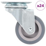 vidaXL Roți pivotante, 24 buc., 50 mm vidaXL Roți pivotante, 24 buc., 50 mm