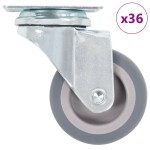 vidaXL Roți pivotante, 36 buc., 50 mm
