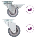 vidaXL Roți pivotante, 12 buc., 50 mm vidaXL Roți pivotante, 12 buc., 50 mm