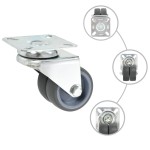 vidaXL Roți pivotante duble, 32 buc., 50 mm vidaXL Roți pivotante duble, 32 buc., 50 mm