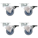 vidaXL Roți pivotante duble, 24 buc., 50 mm vidaXL Roți pivotante duble, 24 buc., 50 mm