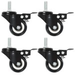 vidaXL Roți pivotante cu frâne, 8 buc., 50 mm vidaXL Roți pivotante cu frâne, 8 buc., 50 mm