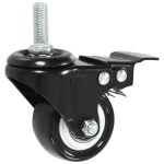 vidaXL Roți pivotante cu frâne, 24 buc., 50 mm vidaXL Roți pivotante cu frâne, 24 buc., 50 mm