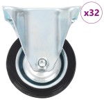 vidaXL Roți fixe, 32 buc., 75 mm vidaXL Roți fixe, 32 buc., 75 mm