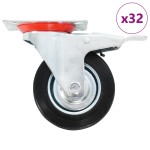 vidaXL Roți pivotante, 32 buc., 100 mm vidaXL Roți pivotante, 32 buc., 100 mm