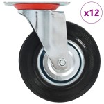 vidaXL Roți pivotante, 12 buc., 125 mm vidaXL Roți pivotante, 12 buc., 125 mm