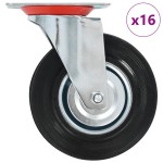 vidaXL Roți pivotante, 16 buc., 125 mm vidaXL Roți pivotante, 16 buc., 125 mm