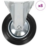 vidaXL Roți fixe, 8 buc., 160 mm vidaXL Roți fixe, 8 buc., 160 mm