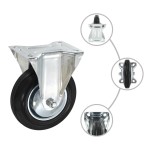 vidaXL Roți fixe, 12 buc., 160 mm vidaXL Roți fixe, 12 buc., 160 mm