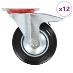 vidaXL Roți pivotante, 12 buc., 160 mm vidaXL Roți pivotante, 12 buc., 160 mm