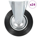 vidaXL Roți fixe, 24 buc., 200 mm vidaXL Roți fixe, 24 buc., 200 mm