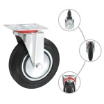 vidaXL Roți pivotante, 8 buc., 200 mm vidaXL Roți pivotante, 8 buc., 200 mm