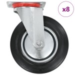 vidaXL Roți pivotante, 8 buc., 200 mm vidaXL Roți pivotante, 8 buc., 200 mm