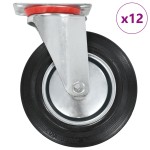 vidaXL Roți pivotante, 12 buc., 200 mm vidaXL Roți pivotante, 12 buc., 200 mm