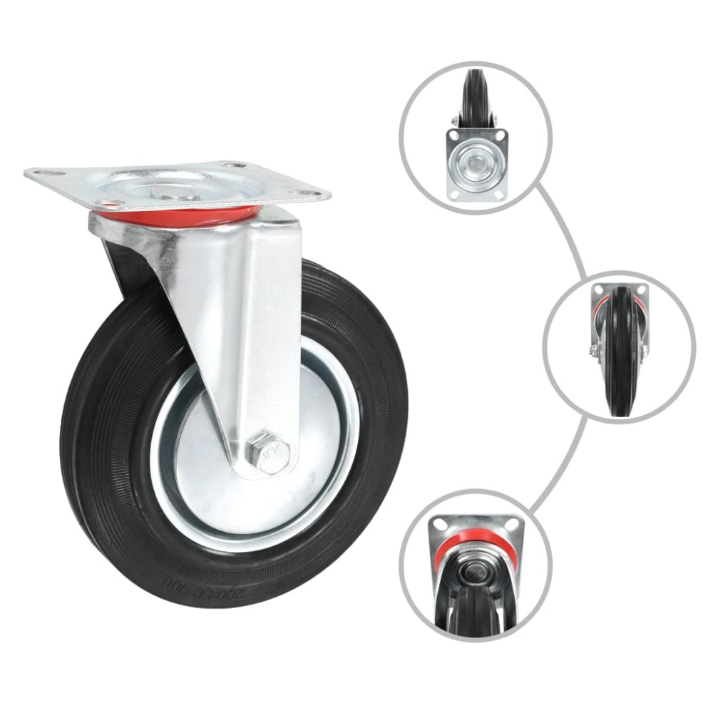 vidaXL Roți pivotante, 32 buc., 200 mm