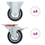vidaXL Roți, 8 buc., 75 mm vidaXL Roți, 8 buc., 75 mm