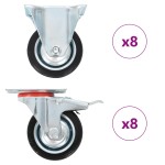 vidaXL Roți, 16 buc., 75 mm vidaXL Roți, 16 buc., 75 mm