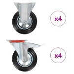 vidaXL Roți, 8 buc., 160 mm