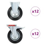 vidaXL Roți, 24 buc., 200 mm vidaXL Roți, 24 buc., 200 mm