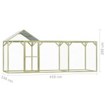 vidaXL Coteț pentru păsări, 4,5 x 1,5 x 2 m, lemn de pin tratat