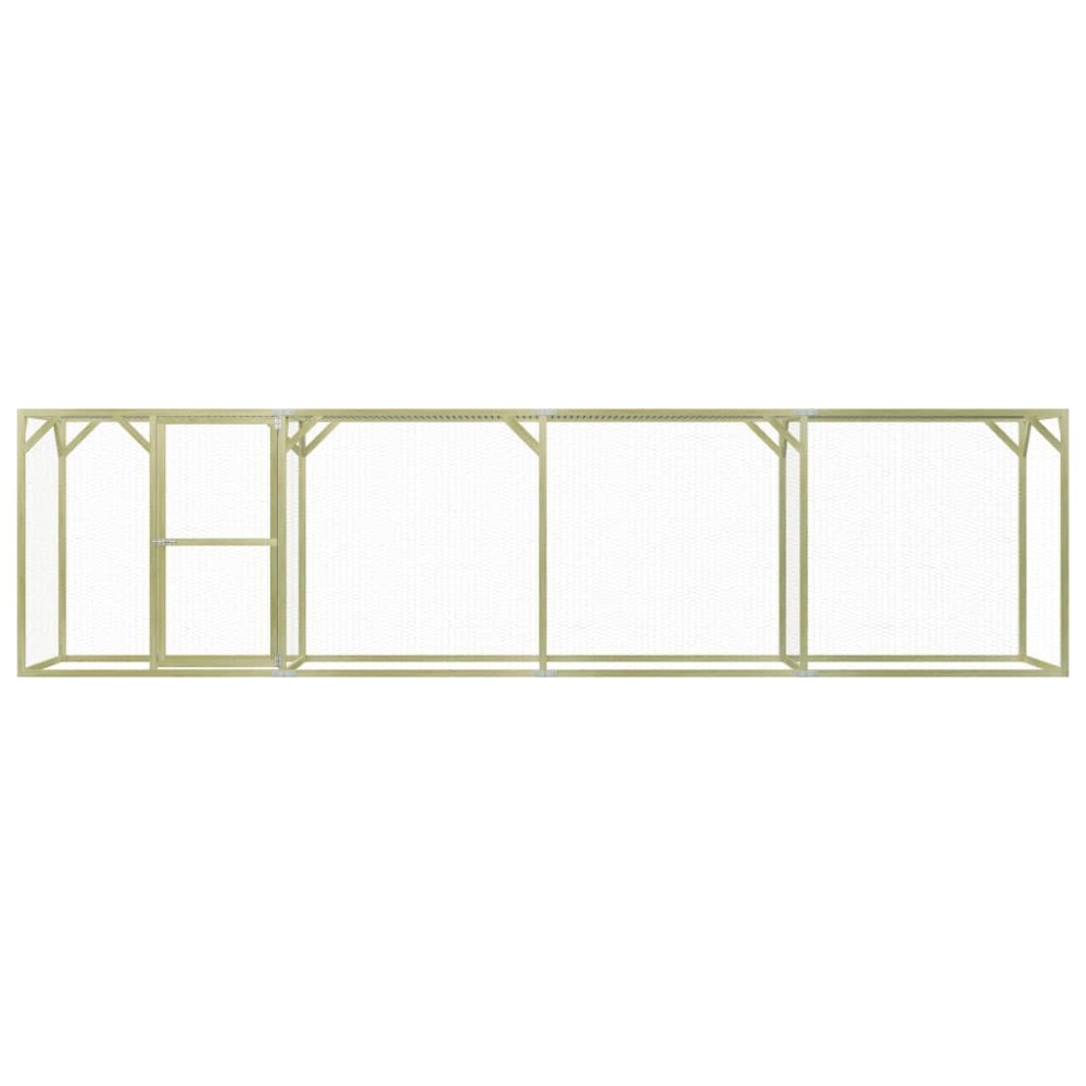 vidaXL Coteț pentru păsări, 1,5 x 6 x 1,5 m, lemn de pin tratat