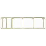 vidaXL Coteț pentru păsări, 1,5 x 6 x 1,5 m, lemn de pin tratat