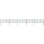 vidaXL Panou de gard cu stâlpi din fier, verde, 867x80 cm vidaXL Panou de gard cu stâlpi din fier, verde, 867x80 cm
