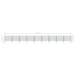 vidaXL Panou de gard cu stâlpi din fier, verde, 1557,5 x 120 cm vidaXL Panou de gard cu stâlpi din fier, verde, 1557,5 x 120 cm