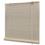 vidaXL Jaluzele din bambus natural tip rulou, 2 buc., 120 x 160 cm vidaXL Jaluzele din bambus natural tip rulou, 2 buc., 120 x 160 cm