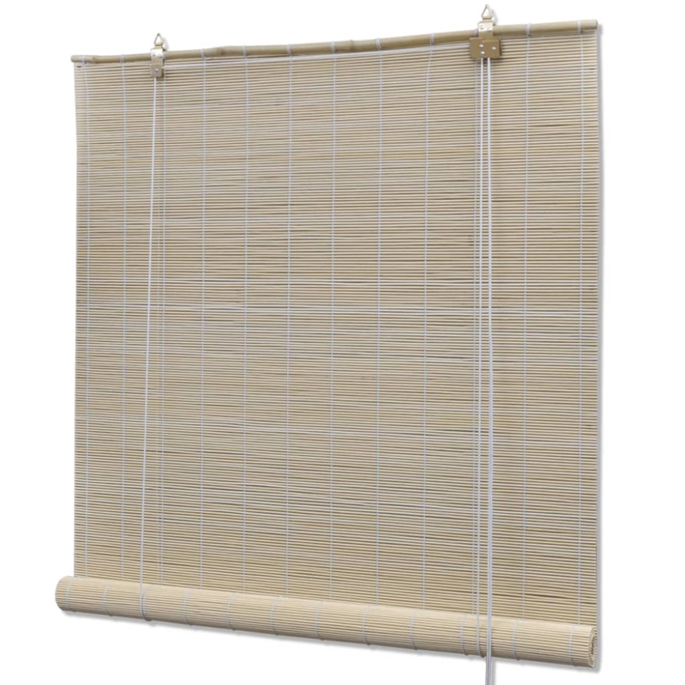 vidaXL Jaluzele din bambus natural tip rulou, 4 buc., 120 x 160 cm