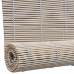 vidaXL Jaluzele din bambus natural tip rulou, 4 buc., 120 x 160 cm