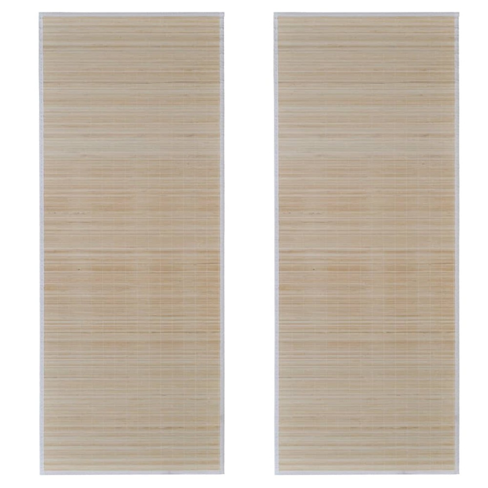 vidaXL Covoare de bambus natural, 2 buc., 120x180 cm, dreptunghiulare