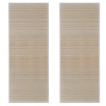 vidaXL Covoare de bambus natural, 2 buc., 120x180 cm, dreptunghiulare