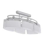 vidaXL Lustră cu abajururi din sticlă, 4 buc., E14 vidaXL Lustră cu abajururi din sticlă, 4 buc., E14