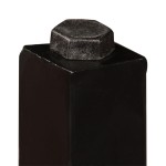 vidaXL Set de bar, 5 piese, lemn masiv și piele naturală