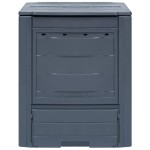 vidaXL Compostoare de grădină, 2 buc., gri, 60 x 60 x 73 cm, 520 L vidaXL Compostoare de grădină, 2 buc., gri, 60 x 60 x 73 cm, 520 L